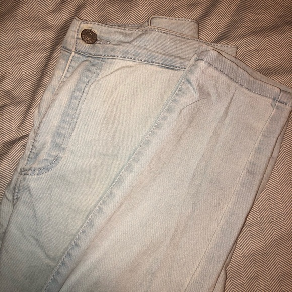 Light wash High Waisted Roller Jeans - Picture 1 of 2